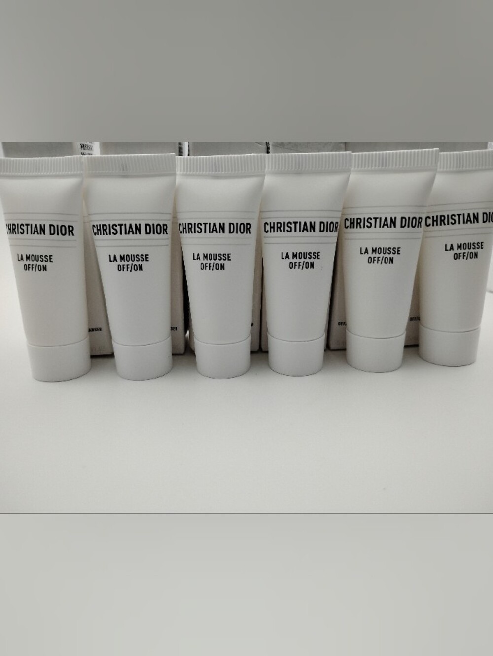 6-Dior White Christian Dior La Mousse Off/On Facial Cleanser Tubes